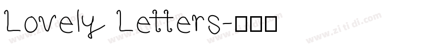 Lovely Letters字体转换